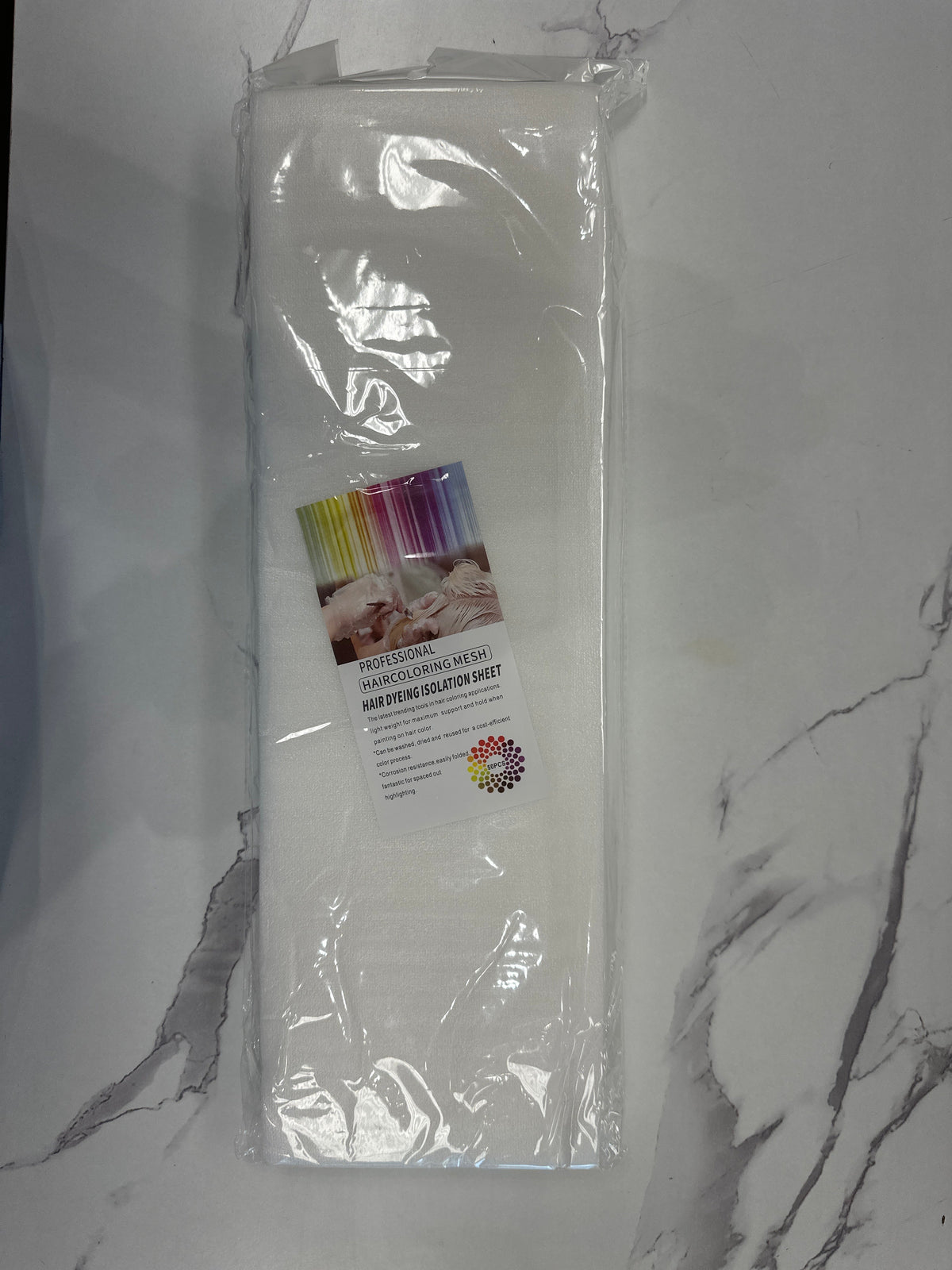 Professional Haircoloring Mesh Hair Dyeing Isolation Sheets - Medium