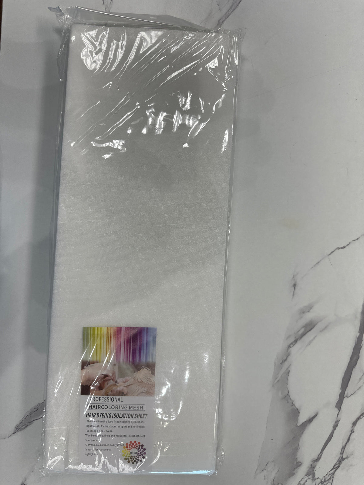 Professional Haircoloring Mesh Hair Dyeing Isolation Sheets Large