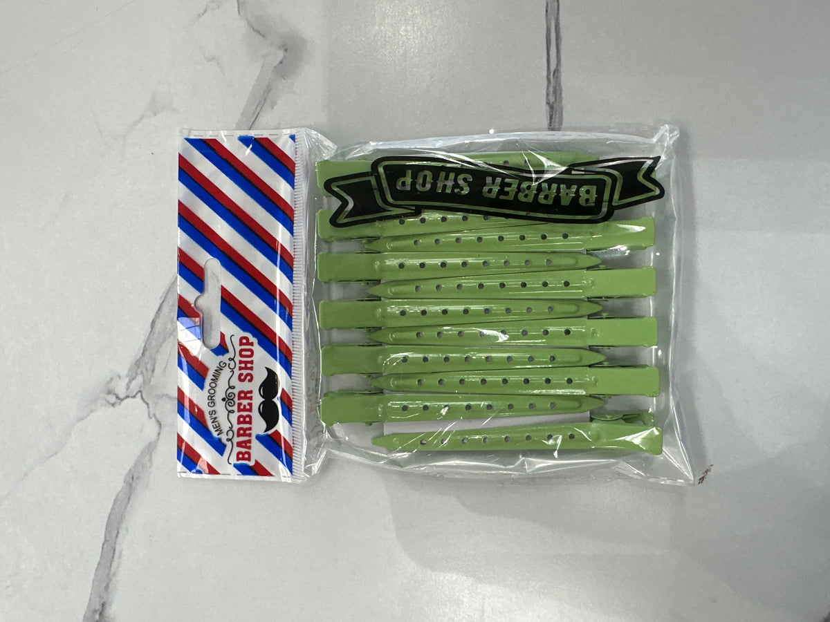 Barber Shop Duck-Bill Hair Sectioning Clips (12-Pack)