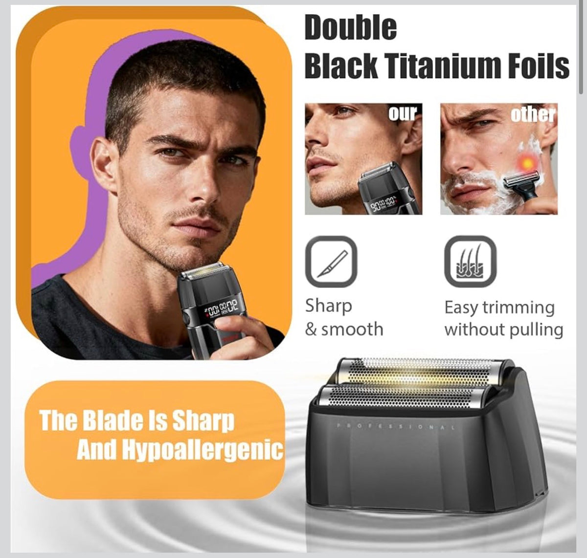 VGR V-308 foil shaver in everyday settings