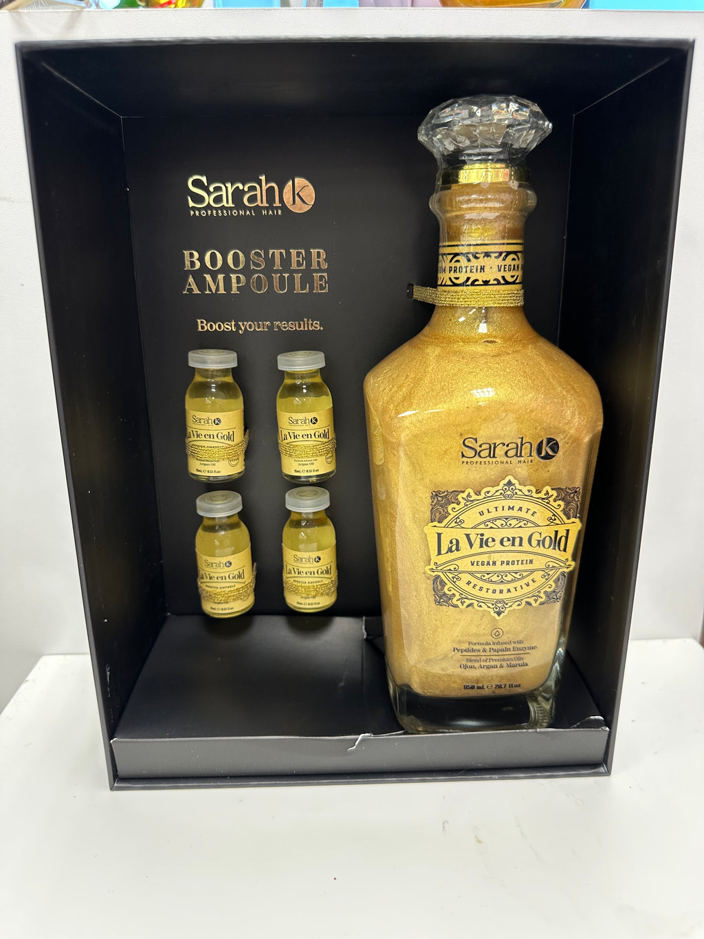 Sarah K Professional Hair Care – La Vie en Gold Vegan Protein Luxury Kit
