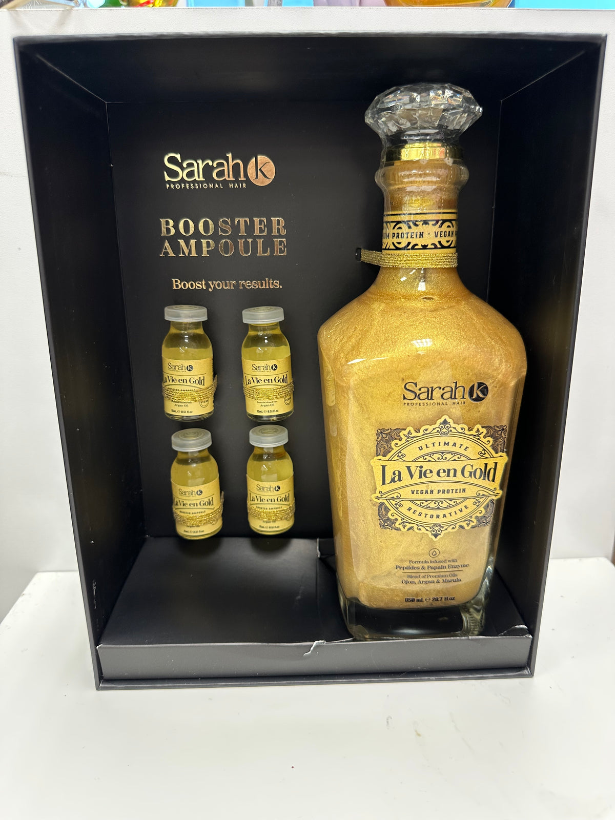 Sarah K Professional Hair Care – La Vie en Gold Vegan Protein Luxury Kit
