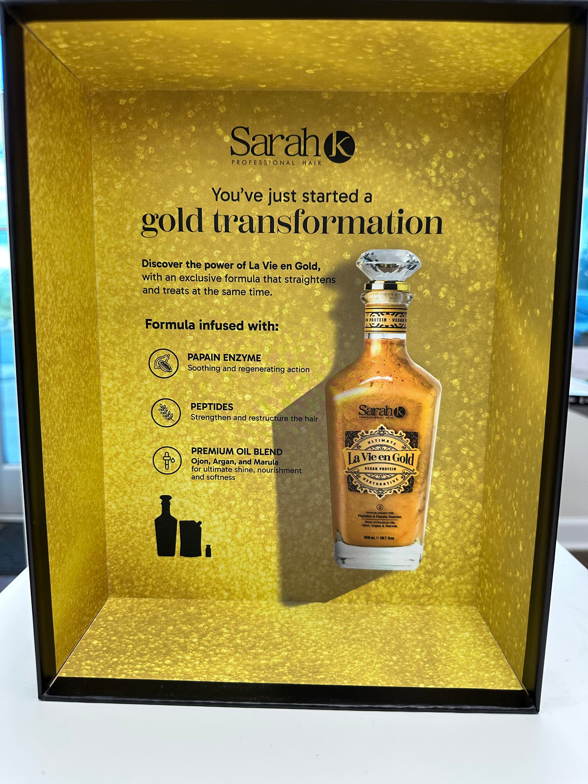 Sarah K Professional Hair Care – La Vie en Gold Vegan Protein Luxury Kit