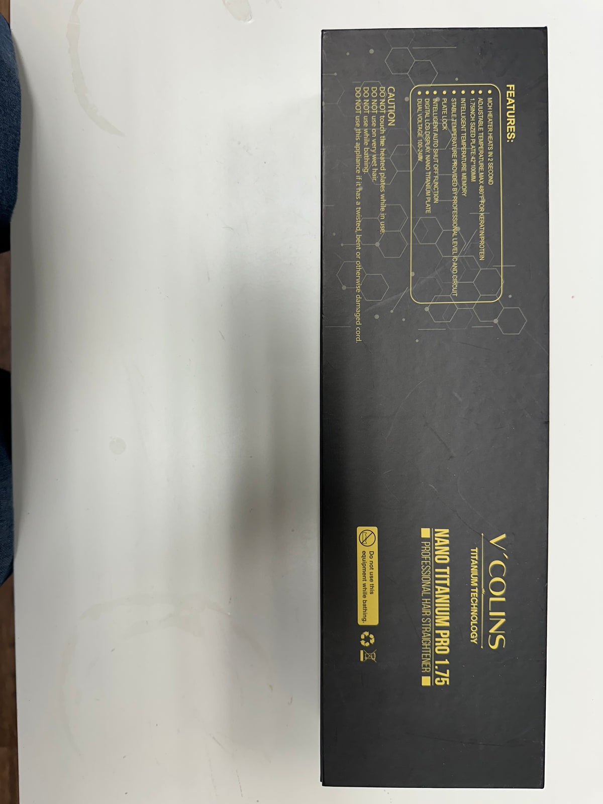V'Colins Nano Titanium Pro 1.75 Professional Hair Straightener