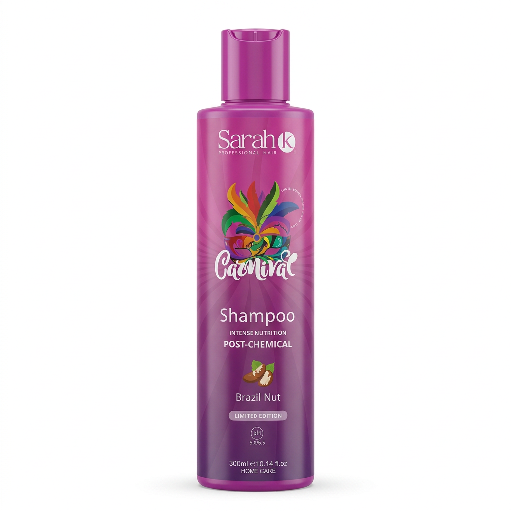 Carnival Shampoo on a professional white background