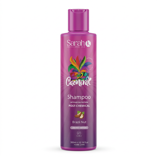 Carnival Shampoo on a professional white background