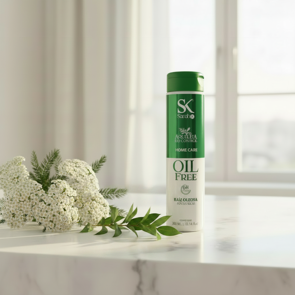 Conditioner bottle with label text