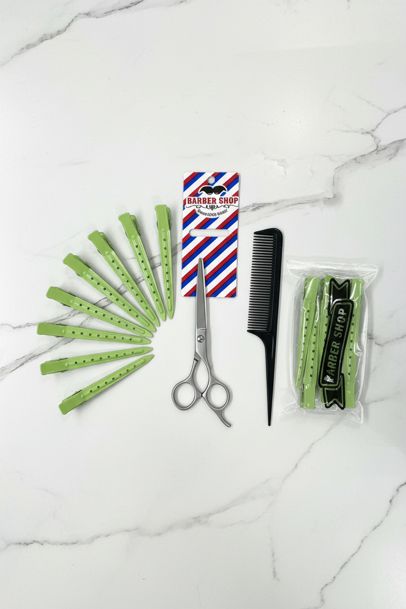Barber Shop Duck-Bill Hair Sectioning Clips (12-Pack)