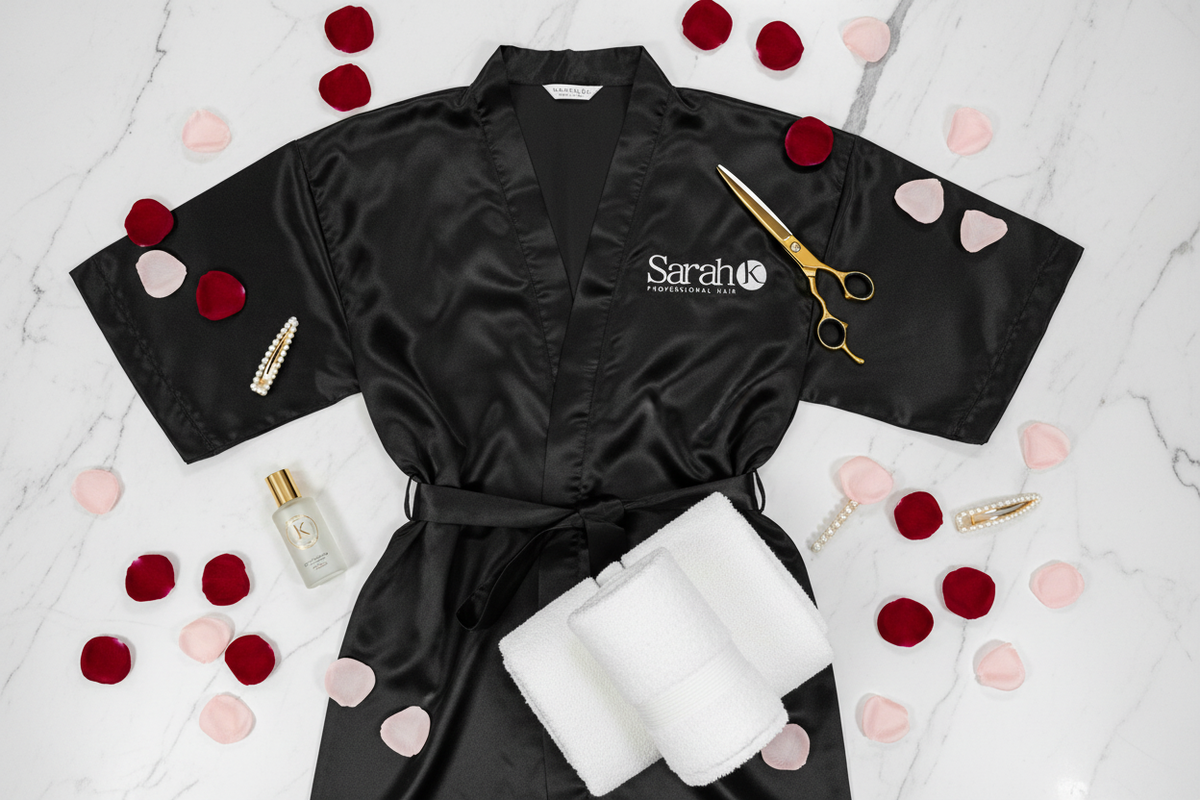 Sarah K Professional Hair Kimono-Style Salon Robe