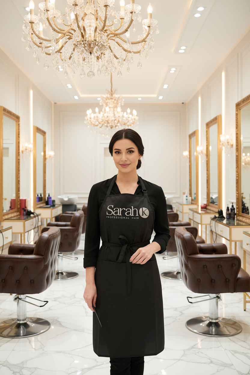 Sarah K Professional Hair Bleach-Resistant Salon Apron