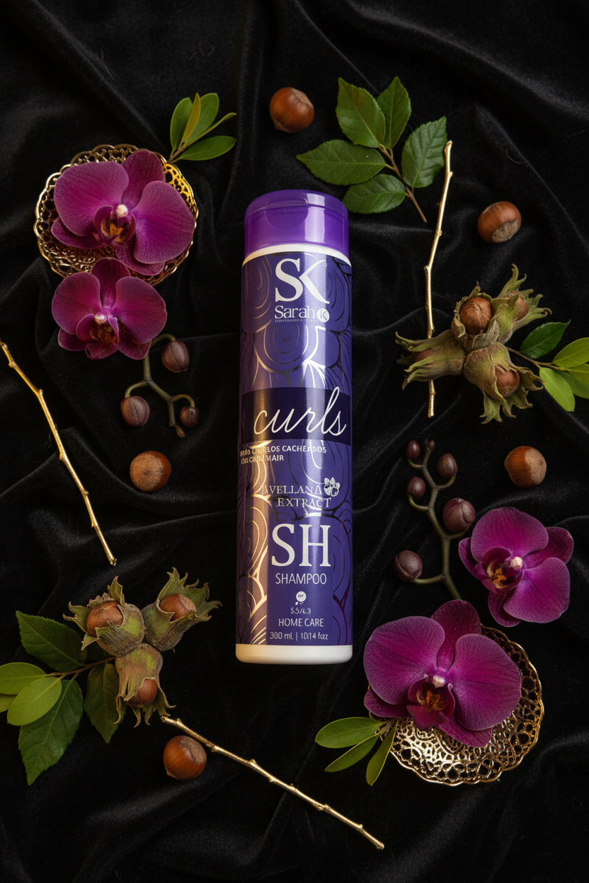 Sarah K Curls — Shampoo for Curly Hair | Avellana Extract | Home Care 300ml
