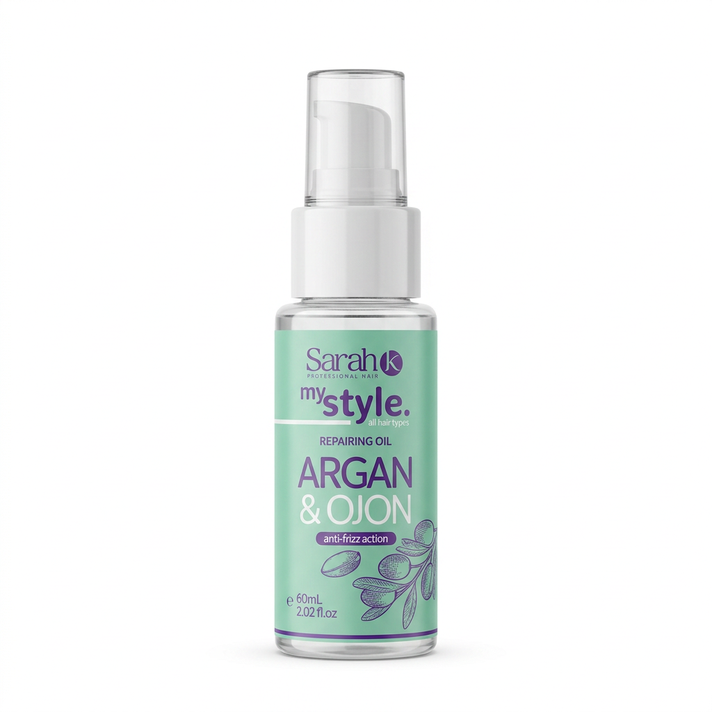 Sarah K My Style Argan and Ojon Repairing Oil 60ml on white background