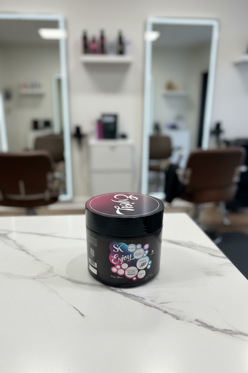 SK Enjoy Reconstruction Mask on salon marble countertop