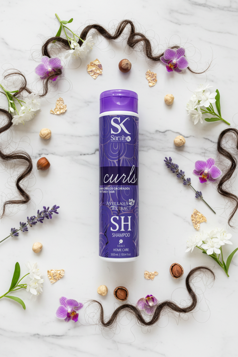 Sarah K Curls — Shampoo for Curly Hair | Avellana Extract | Home Care 300ml