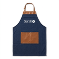 Sarah K Blue Jean Apron on white