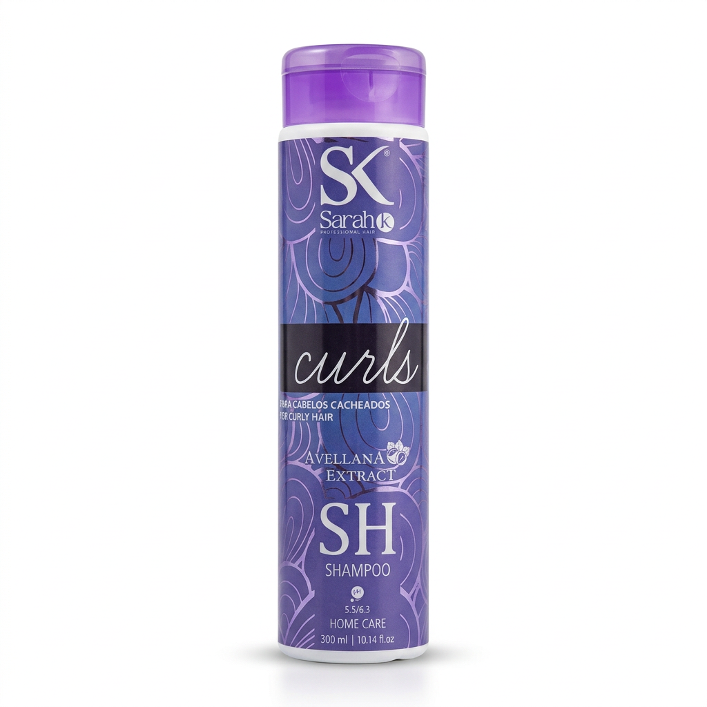 Sarah K Curls Shampoo on white