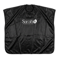 Sarah K salon cape on a plain white background